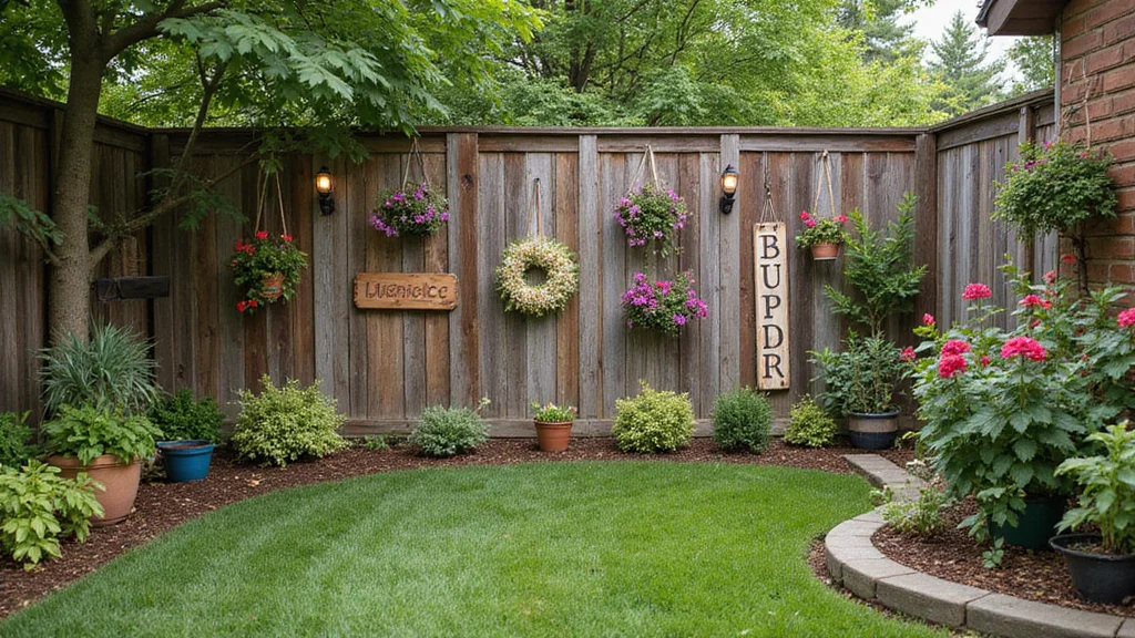 12 Backyard Fence Decor Ideas for Charming Personalized Style