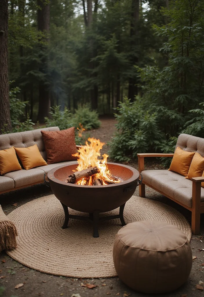 12 Backyard Gas Fire Pit Ideas for Easy Warm Modern Gathering 111 12 Backyard Gas Fire Pit Ideas for Easy Warm Modern Gathering 11. Vintage Inspired Fire Pit