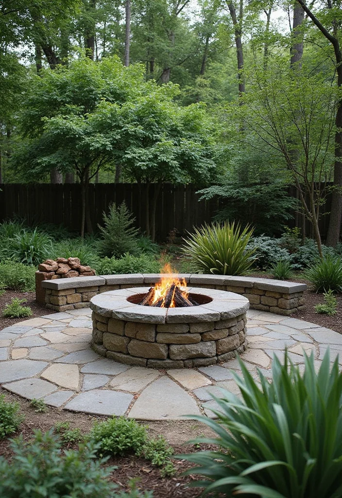 12 Backyard Gas Fire Pit Ideas for Easy Warm Modern Gathering 12 12 Backyard Gas Fire Pit Ideas for Easy Warm Modern Gathering 2. Eco Friendly Stone Fire Pit