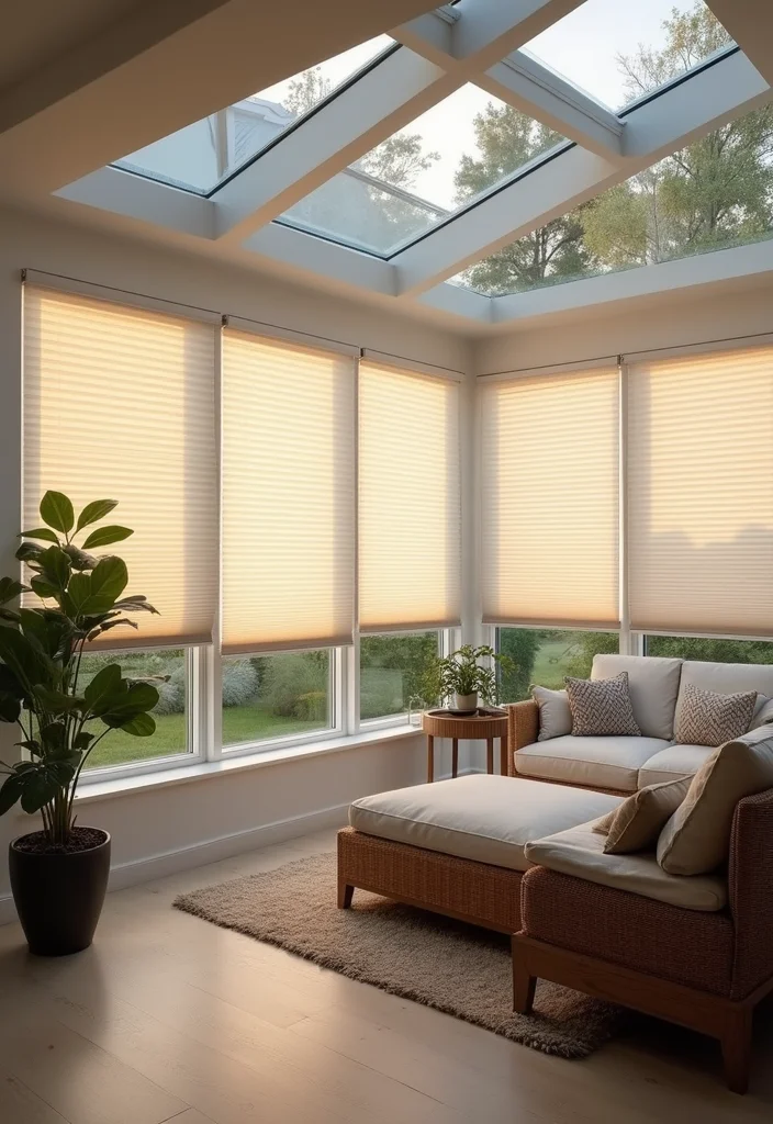 12 Backyard Sunroom Ideas for Warm Bright Outdoor Enjoyment 10. Smart Technology Integration