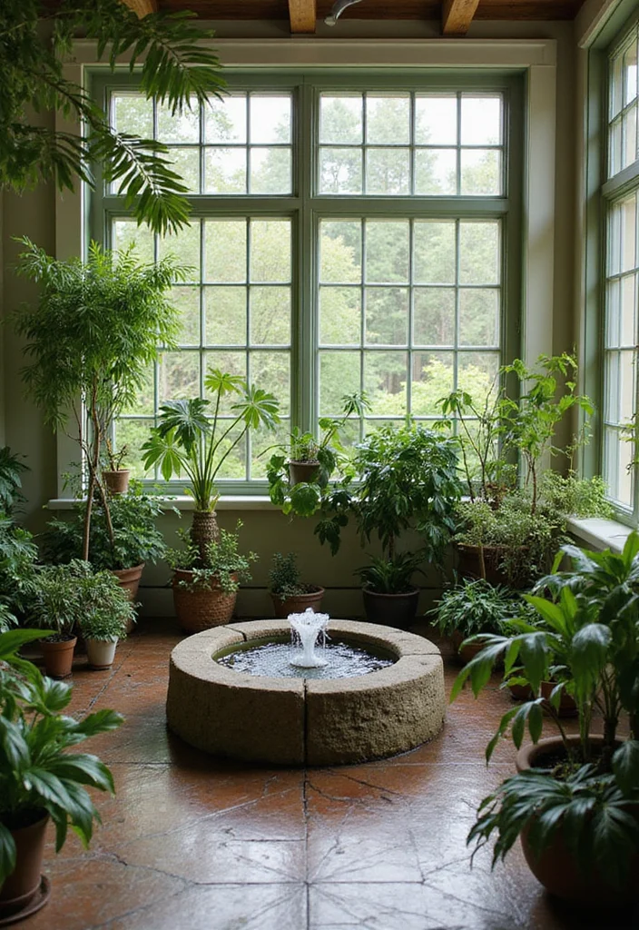 12 Backyard Sunroom Ideas for Warm Bright Outdoor Enjoyment 12. Water Features for Serenity