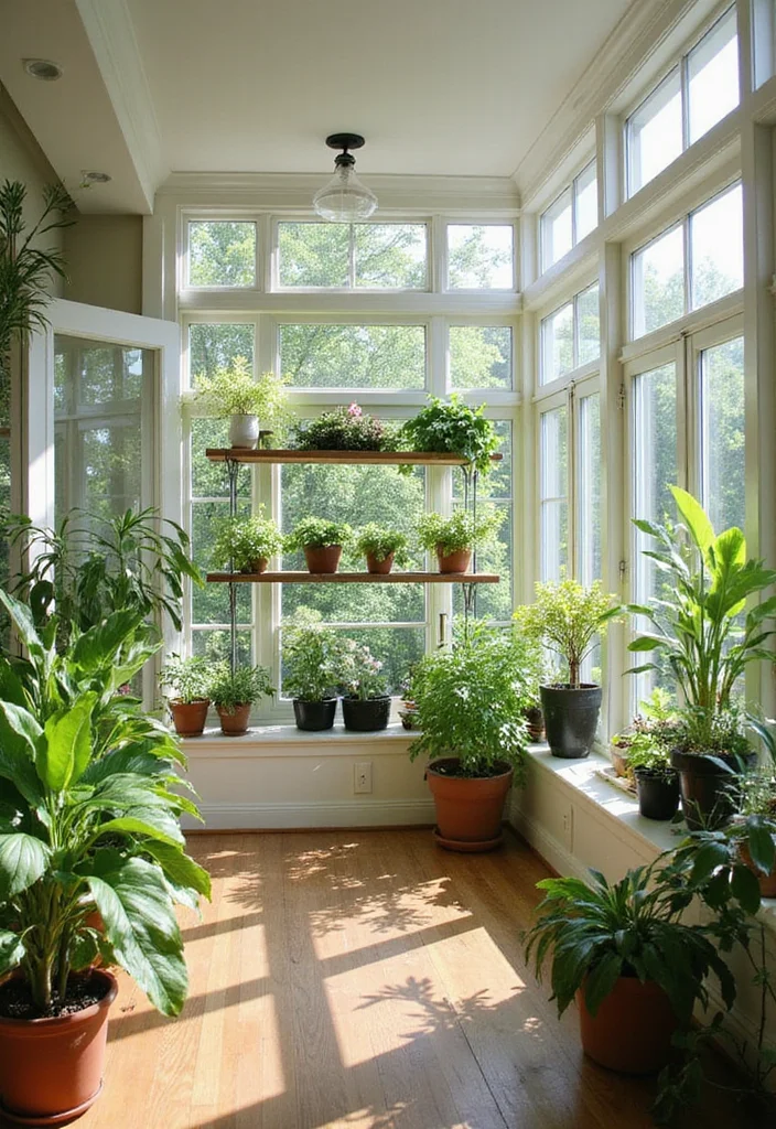 12 Backyard Sunroom Ideas for Warm Bright Outdoor Enjoyment 6. Built In Greenhouse