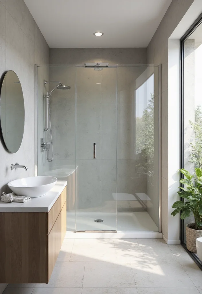 12 Bathroom Door Ideas for Better Privacy and Clean Style 10. Magnetic Doors for Open Concept Spaces