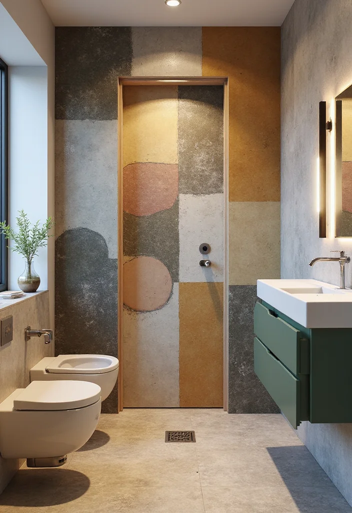 12 Bathroom Door Ideas for Better Privacy and Clean Style 11. Customizable Modular Doors