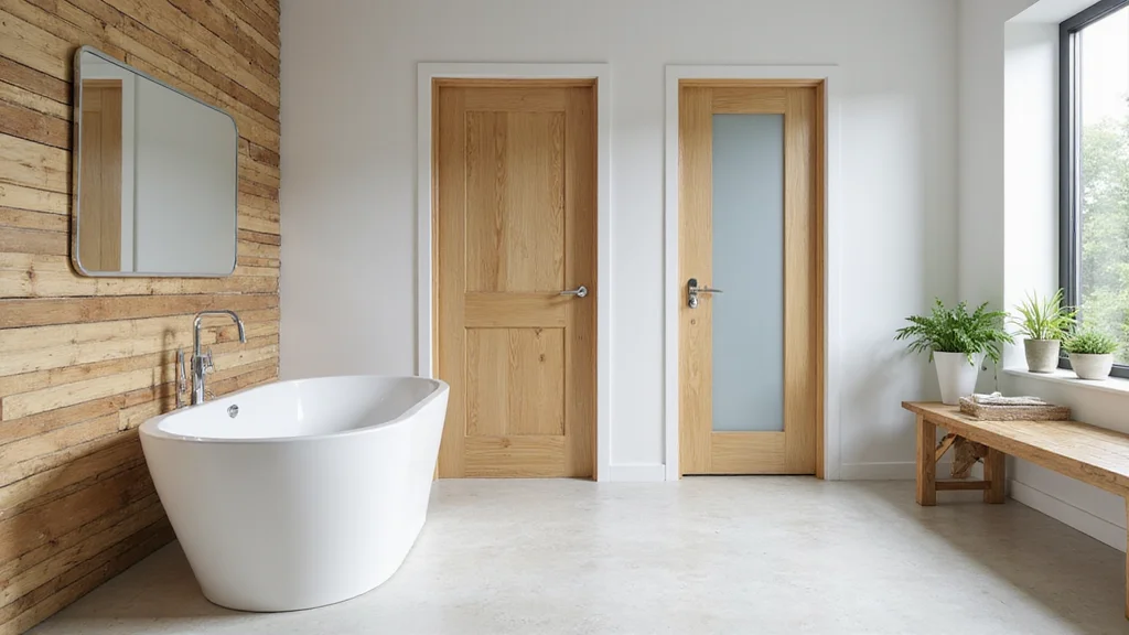 12 Bathroom Door Ideas for Better Privacy and Clean Style