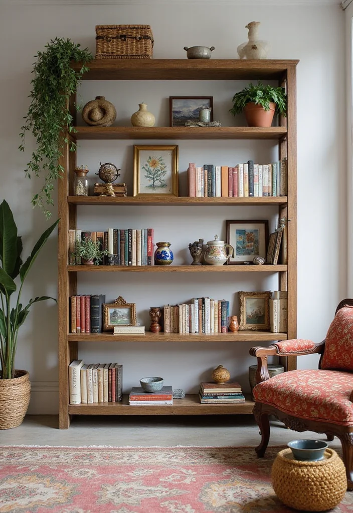 12 Bookcase Ideas Living Room for Smart Storage and Display 67 12 Bookcase Ideas Living Room for Smart Storage and Display 7. Tiered Bookcase