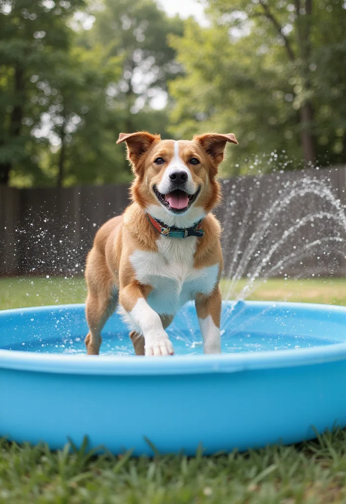 12 Cheap Dog Run Ideas Backyard for Safe Affordable Pet Play 111 12 Cheap Dog Run Ideas Backyard for Safe Affordable Pet Play 11. Interactive Water Play