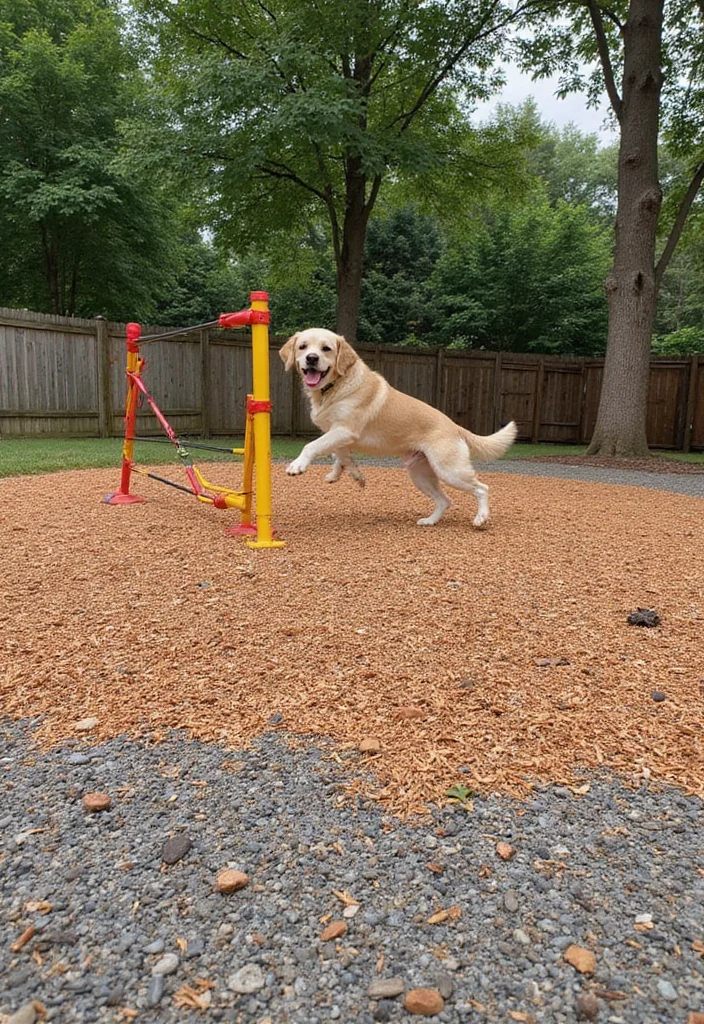 12 Cheap Dog Run Ideas Backyard for Safe Affordable Pet Play 23 12 Cheap Dog Run Ideas Backyard for Safe Affordable Pet Play 3. Mulch and Gravel Play Area