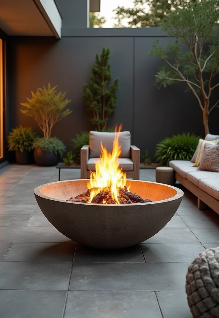 12 Cheap Fire Pit Ideas for Cozy Budget-Friendly Nights 45 12 Cheap Fire Pit Ideas for Cozy Budget Friendly Nights 5. The Concrete Bowl Fire Pit