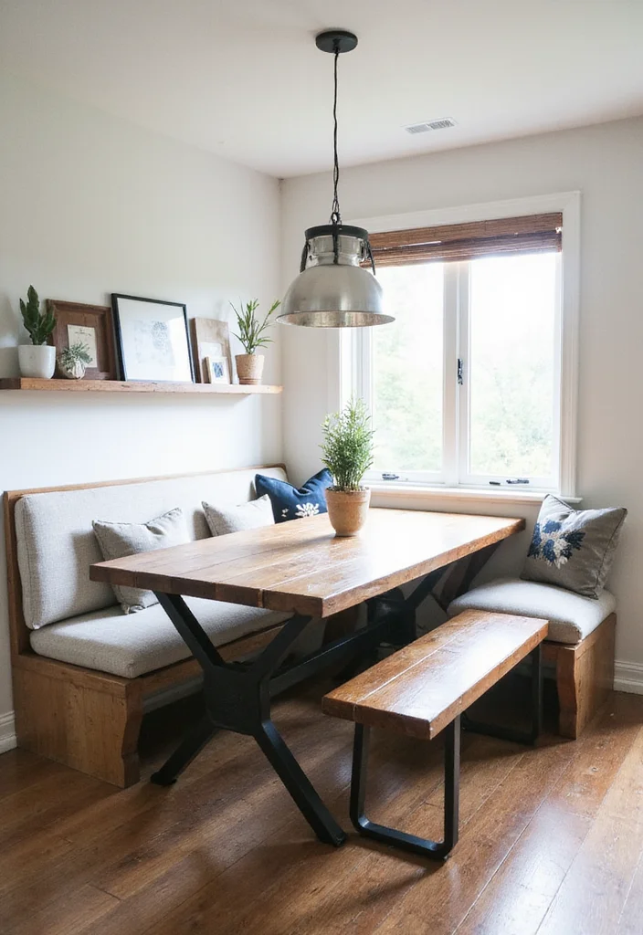12 Kitchen Nook Ideas for Cozy Dining and Compact Comfort 111 12 Kitchen Nook Ideas for Cozy Dining and Compact Comfort 11. Modern Farmhouse Fusion