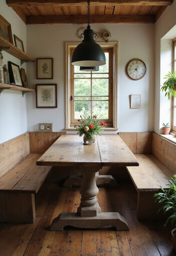 12 Kitchen Nook Ideas for Cozy Dining and Compact Comfort 12 12 Kitchen Nook Ideas for Cozy Dining and Compact Comfort 2. Rustic Farmhouse Vibes