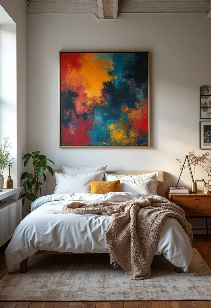 12 Loft Bedroom Ideas for Airy Open Smart Layouts 78 12 Loft Bedroom Ideas for Airy Open Smart Layouts 8. Statement Art Pieces