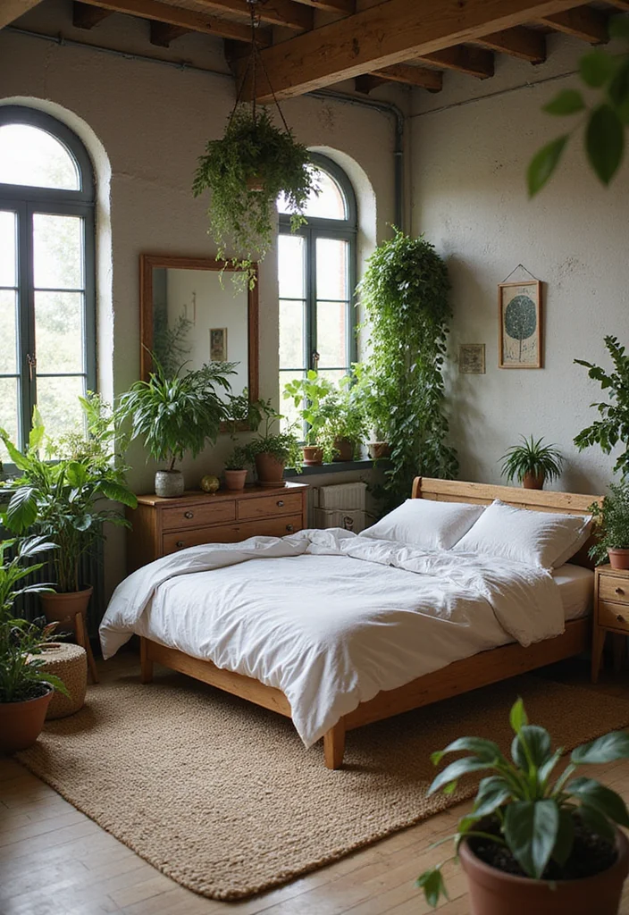 12 Loft Bedroom Ideas for Airy Open Smart Layouts 89 12 Loft Bedroom Ideas for Airy Open Smart Layouts 9. Natural Elements and Greenery