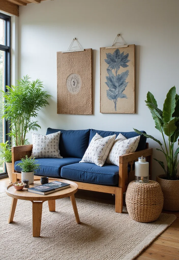 12 Navy Blue Sofa Living Room Ideas for Deep Sophisticated Style 122 12 Navy Blue Sofa Living Room Ideas for Deep Sophisticated Style 12. Outdoor Inspired Decor
