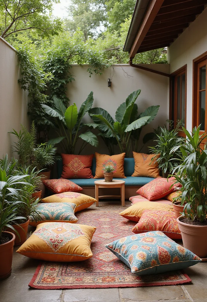 12 No Patio Backyard Ideas for Simple Affordable Outdoor Use 1 12 No Patio Backyard Ideas for Simple Affordable Outdoor Use 1. Cozy Corner with Floor Cushions