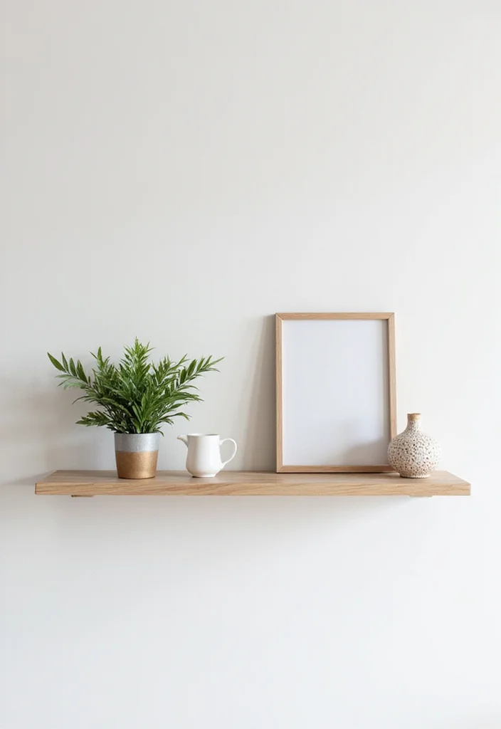 12 Shelf Ideas for Bedroom for Clean Organized Decor 2. Minimalist Decorative Shelving