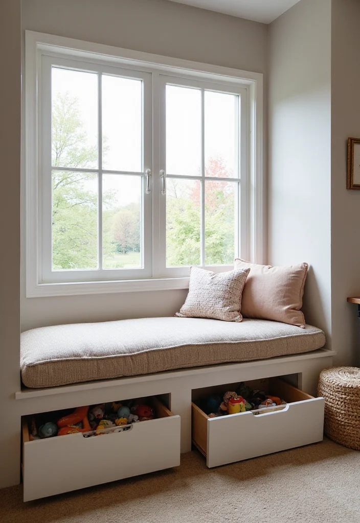 12 Toy Storage Ideas for Living Rooms With Hidden Practical Space 3. Under Bench Storage