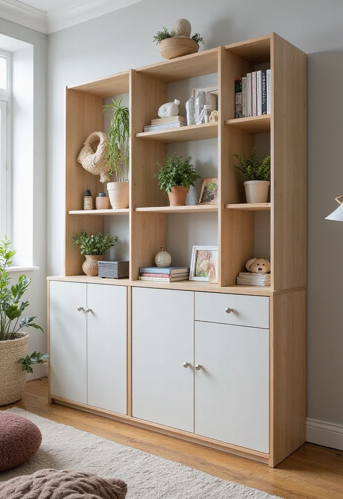 12 Toy Storage Ideas for Living Rooms With Hidden Practical Space 9. Room Divider Solutions