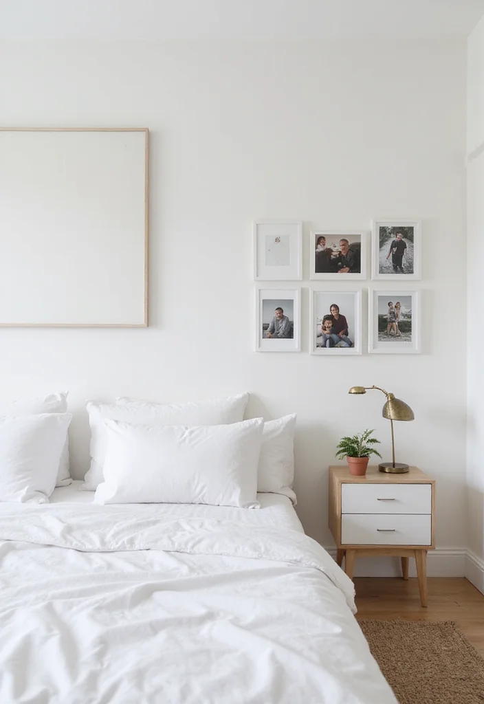 12 White Bedroom Ideas for Bright Clean Timeless Comfort 12. Personalized Decor Touches