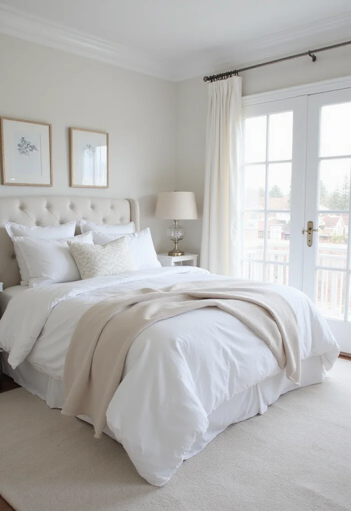 12 White Bedroom Ideas for Bright Clean Timeless Comfort 5. Monochromatic Layers