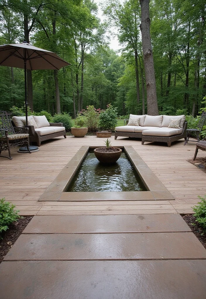 14 Backyard Composite Deck Ideas for Clean Durable Low Upkeep 12. Incorporating Water Features