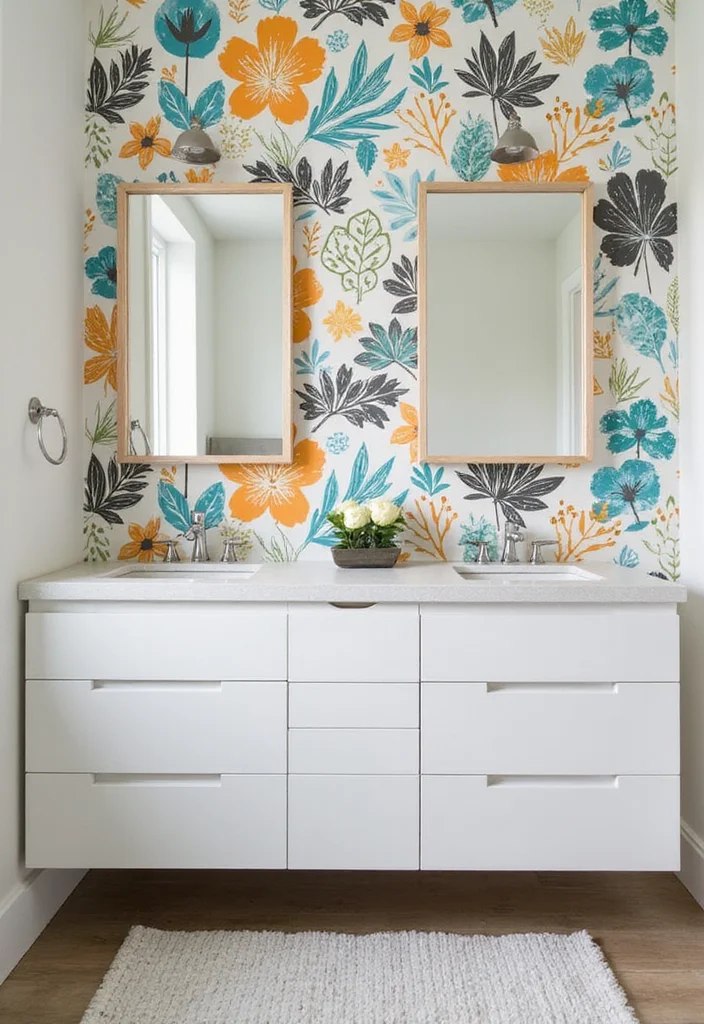 14 Bathroom Backsplash Ideas for Stylish Easy to Clean Updates 9. Peel and Stick Backsplashes