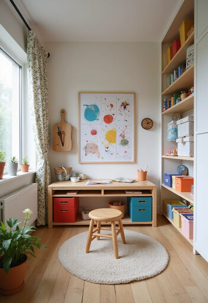 14 Childrens Bedroom Ideas for Fun Functional Growing Spaces 122 14 Childrens Bedroom Ideas for Fun Functional Growing Spaces 12. Arts and Crafts Corner