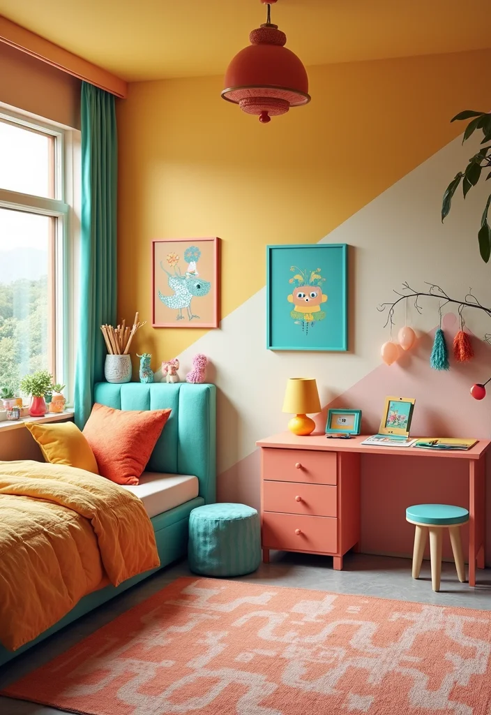 14 Childrens Bedroom Ideas for Fun Functional Growing Spaces 12 14 Childrens Bedroom Ideas for Fun Functional Growing Spaces 2. Bright and Bold Color Palettes