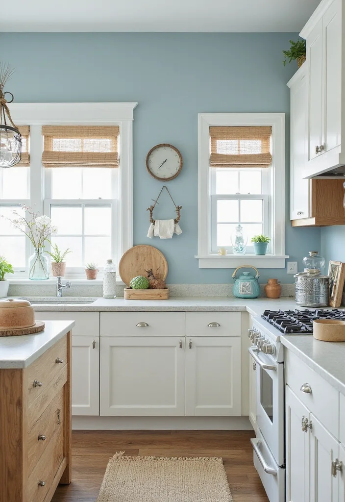 14 Coastal Kitchen Ideas for Breezy Light Relaxed Style 1 14 Coastal Kitchen Ideas for Breezy Light Relaxed Style 1. Embrace a Coastal Color Palette