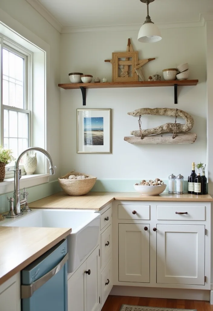 14 Coastal Kitchen Ideas for Breezy Light Relaxed Style 100 14 Coastal Kitchen Ideas for Breezy Light Relaxed Style 10. Seaside Decor Touches