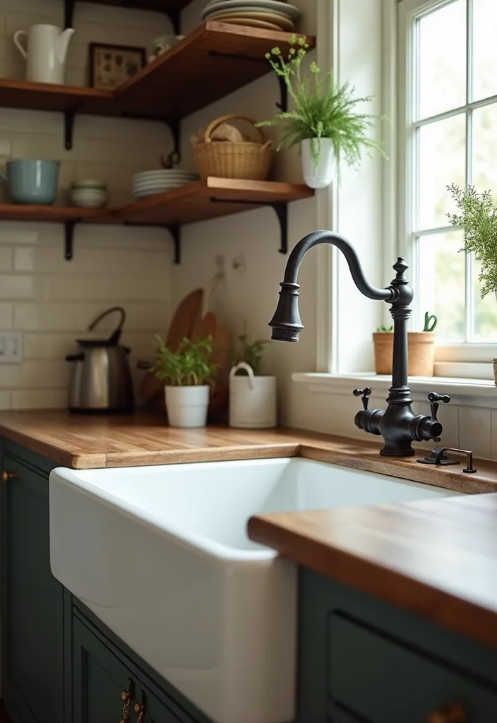 14 Cottage Kitchen Ideas for Soft Cozy Character Filled Spaces 12 14 Cottage Kitchen Ideas for Soft Cozy Character Filled Spaces 2. Farmhouse Sinks