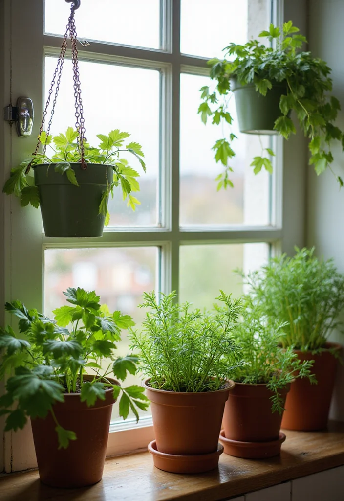 14 Country Kitchen Ideas for Warm Rustic Everyday Charm 122 14 Country Kitchen Ideas for Warm Rustic Everyday Charm 12. Herb Gardens and Greenery