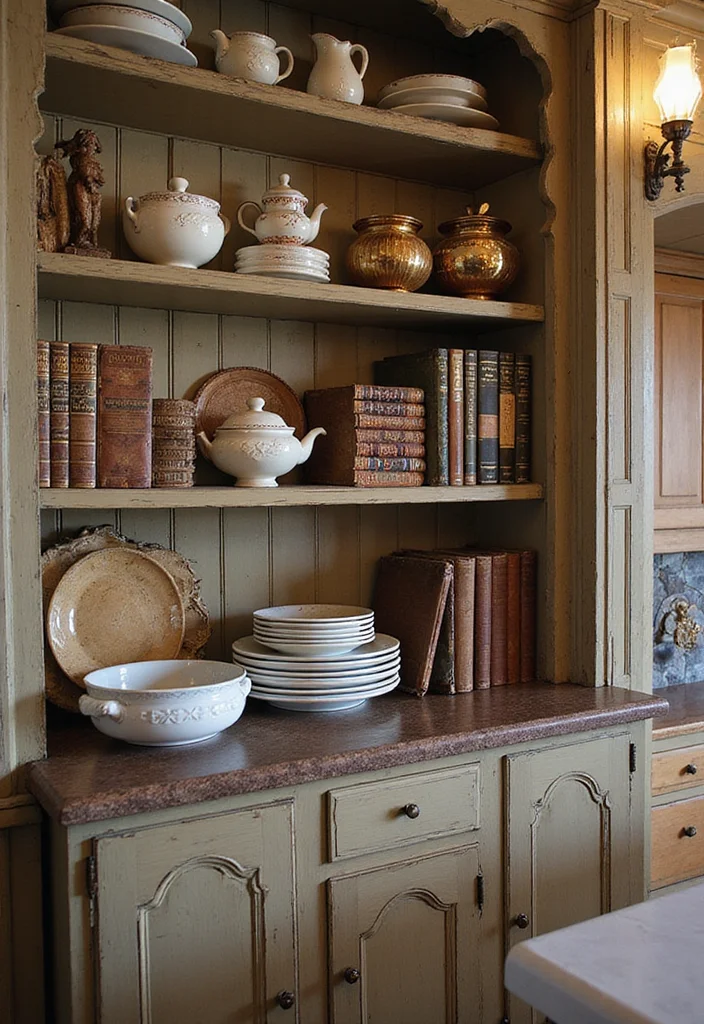14 Country Kitchen Ideas for Warm Rustic Everyday Charm 144 14 Country Kitchen Ideas for Warm Rustic Everyday Charm 14. Family Heirloom Display