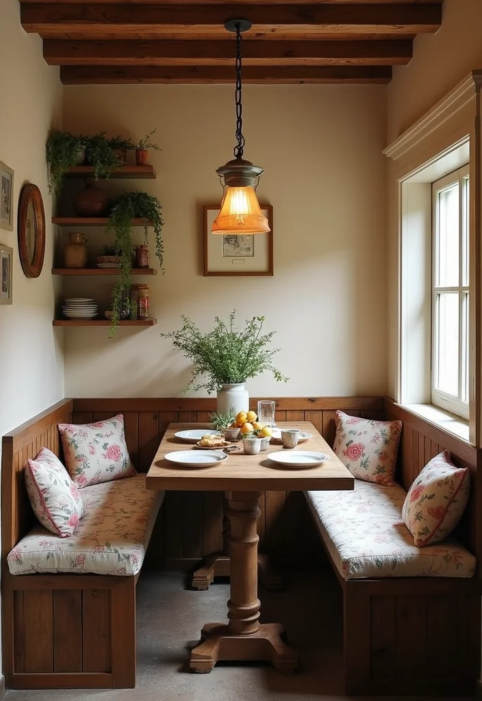 14 Country Kitchen Ideas for Warm Rustic Everyday Charm 34 14 Country Kitchen Ideas for Warm Rustic Everyday Charm 4. Cozy Breakfast Nook