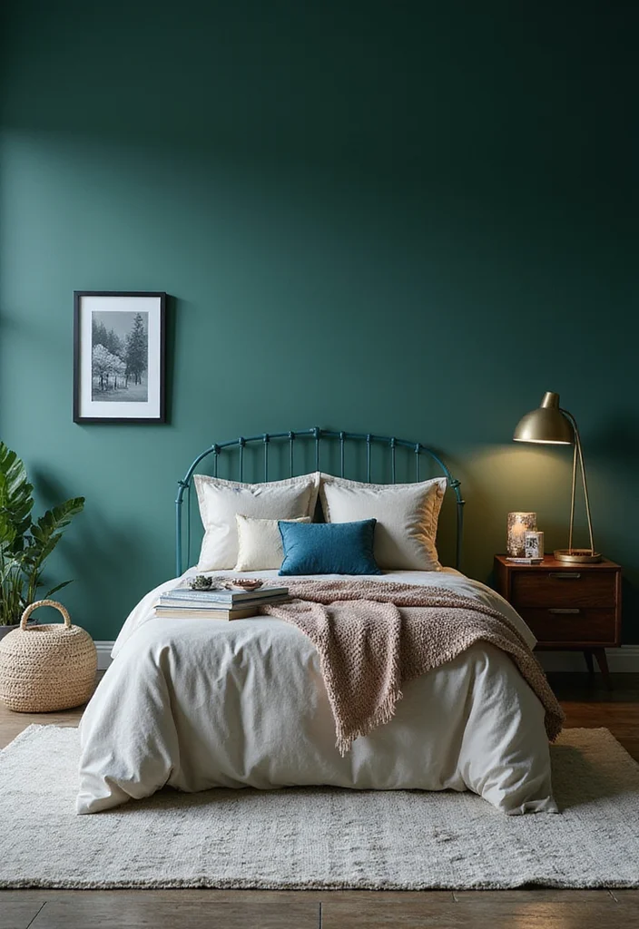 14 Dark Bedroom Ideas for Bold Cozy Restful Ambience 1. Embrace Deep Jewel Tones