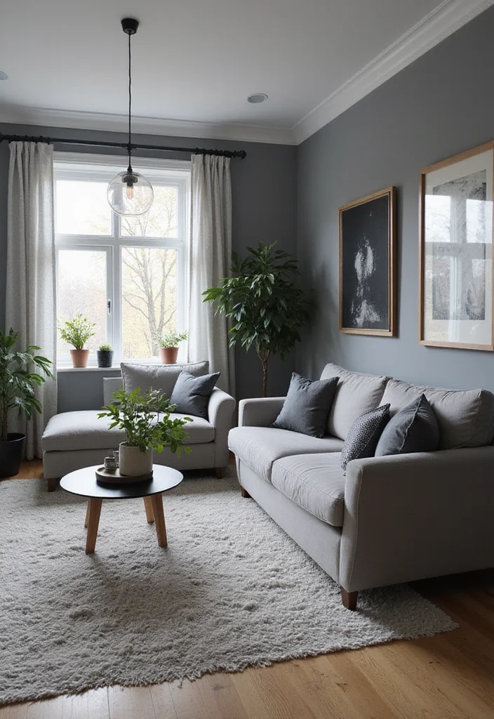 14 Gray and Black Living Room Ideas for Sleek Modern Drama 144 14 Gray and Black Living Room Ideas for Sleek Modern Drama 14. Seasonal Refresh