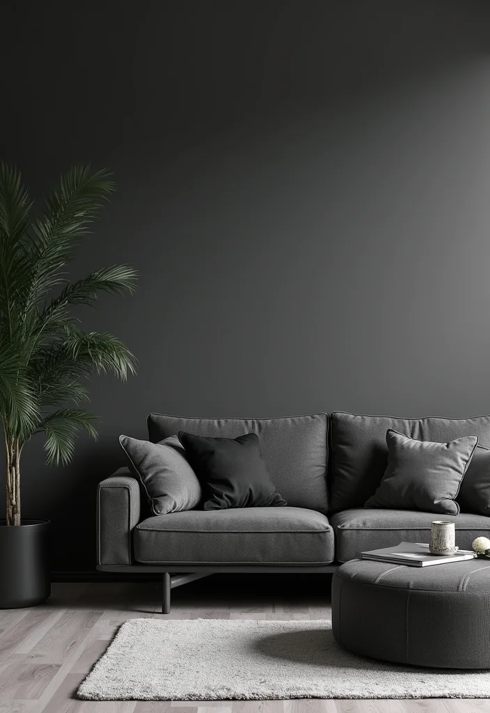 14 Gray and Black Living Room Ideas for Sleek Modern Drama 12 14 Gray and Black Living Room Ideas for Sleek Modern Drama 2. Minimalist Marvel
