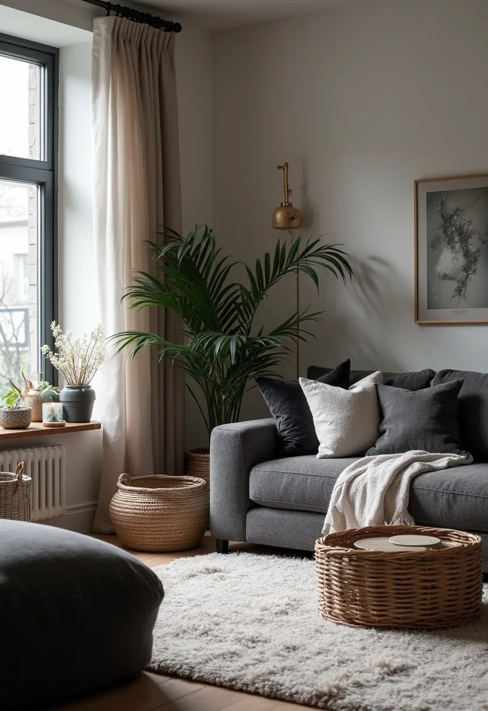 14 Gray and Black Living Room Ideas for Sleek Modern Drama 34 14 Gray and Black Living Room Ideas for Sleek Modern Drama 4. Cozy Textures