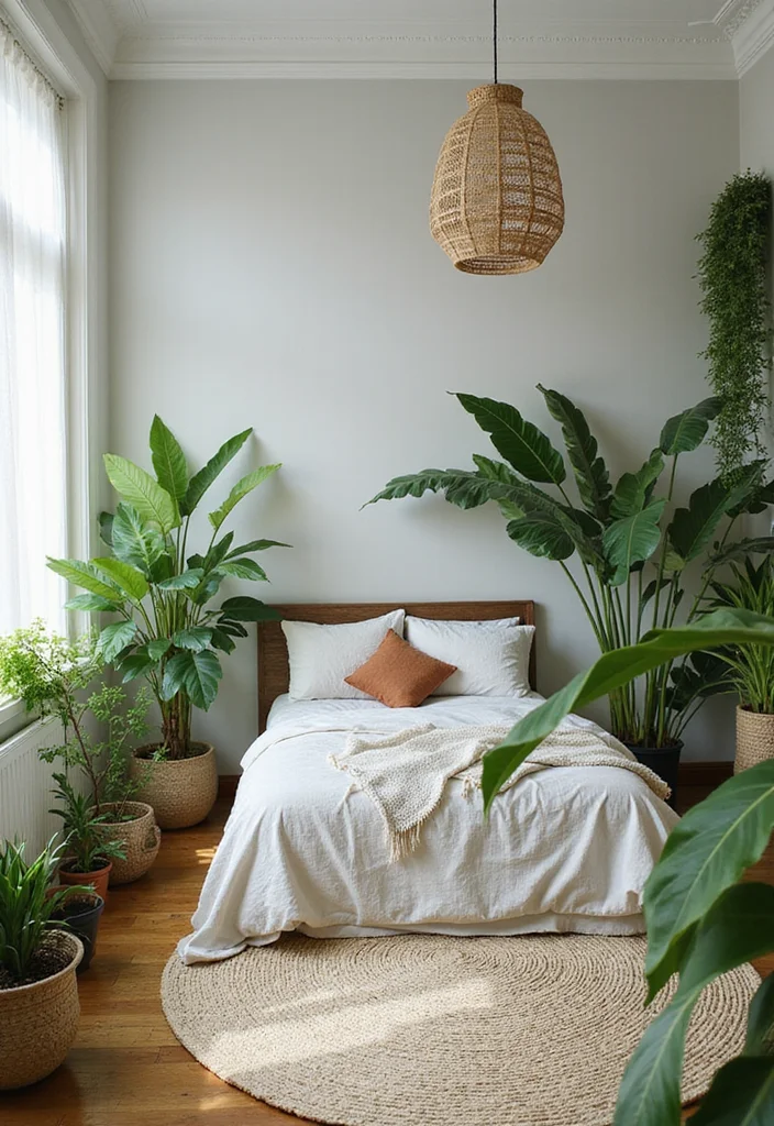 14 Green Bedroom Ideas for Calm Fresh Natural Appeal 133 14 Green Bedroom Ideas for Calm Fresh Natural Appeal 13. Air Purifying Plants