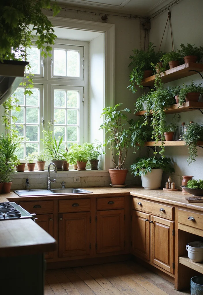 14 Kitchen Ideas U Shaped for Efficient Functional Flow 67 14 Kitchen Ideas U Shaped for Efficient Functional Flow 7. Add a Touch of Greenery