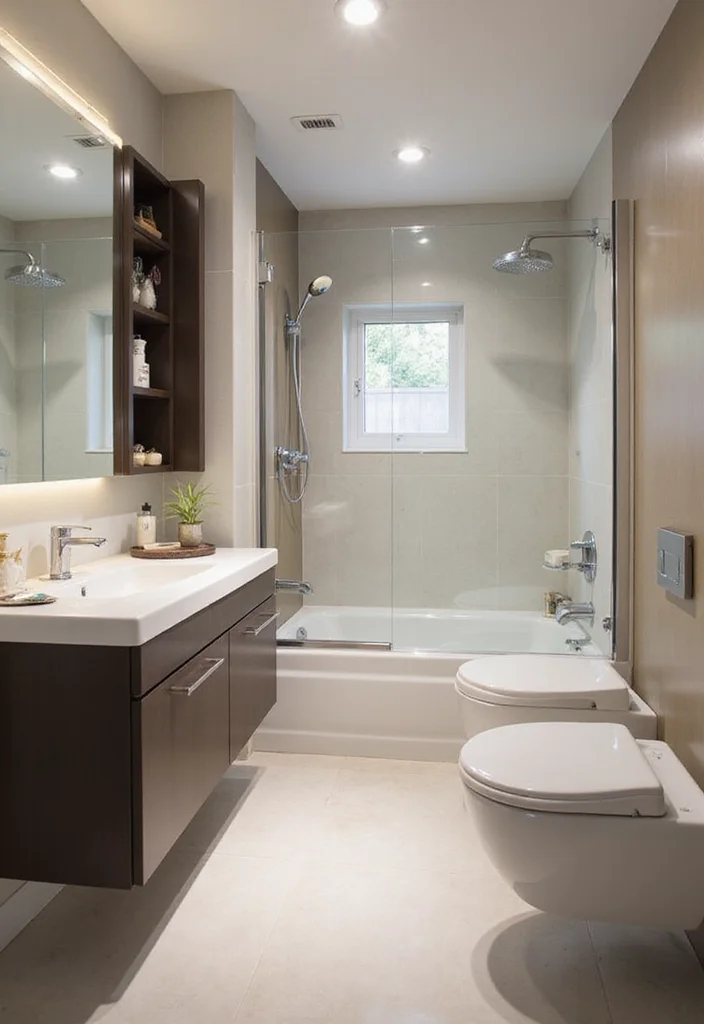 14 Mens Bathroom Ideas for Sleek Practical Modern Style 100 14 Mens Bathroom Ideas for Sleek Practical Modern Style 10. Compact Solutions