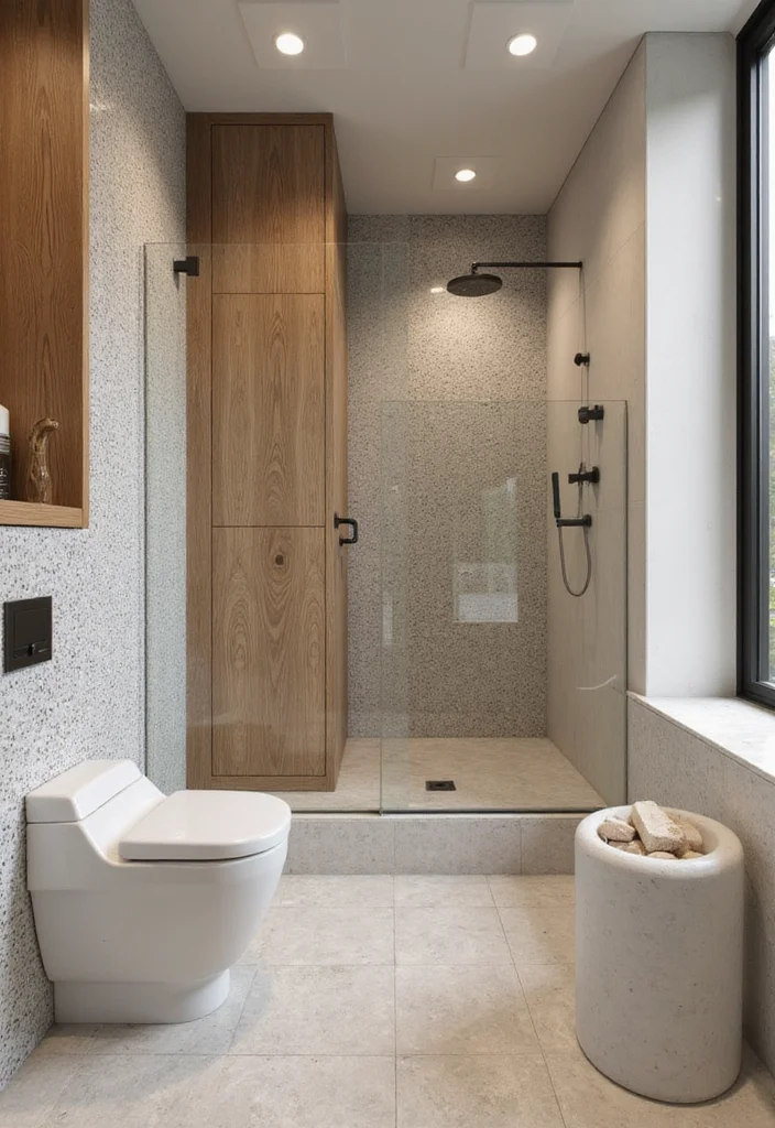 14 Mens Bathroom Ideas for Sleek Practical Modern Style 122 14 Mens Bathroom Ideas for Sleek Practical Modern Style 12. Textured Walls
