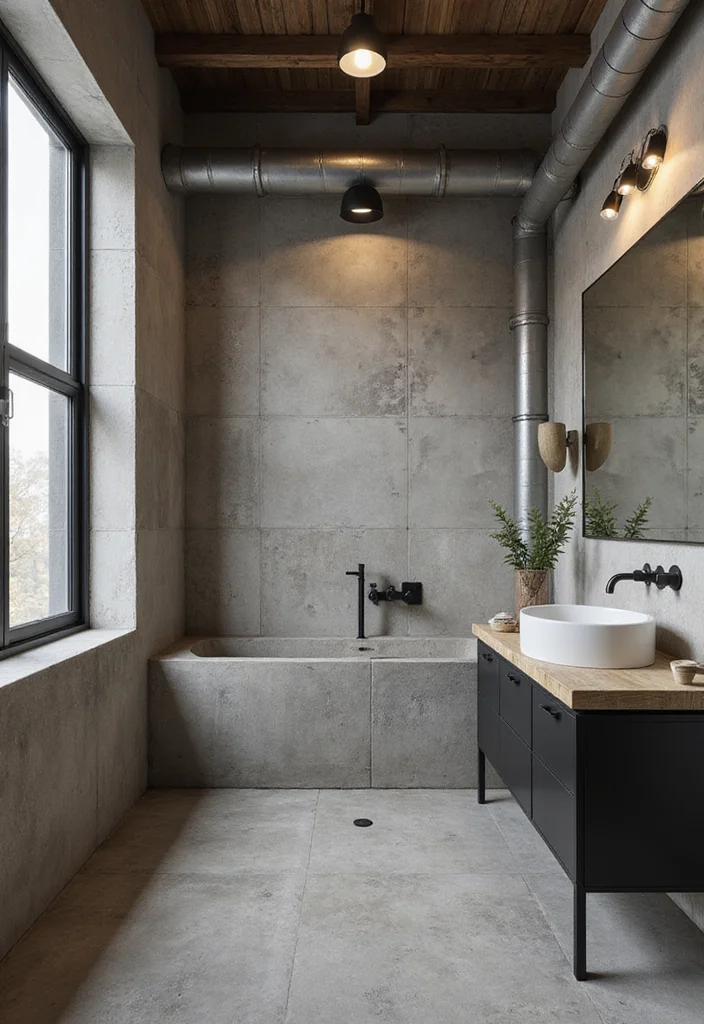 14 Mens Bathroom Ideas for Sleek Practical Modern Style 23 14 Mens Bathroom Ideas for Sleek Practical Modern Style 3. Industrial Edge