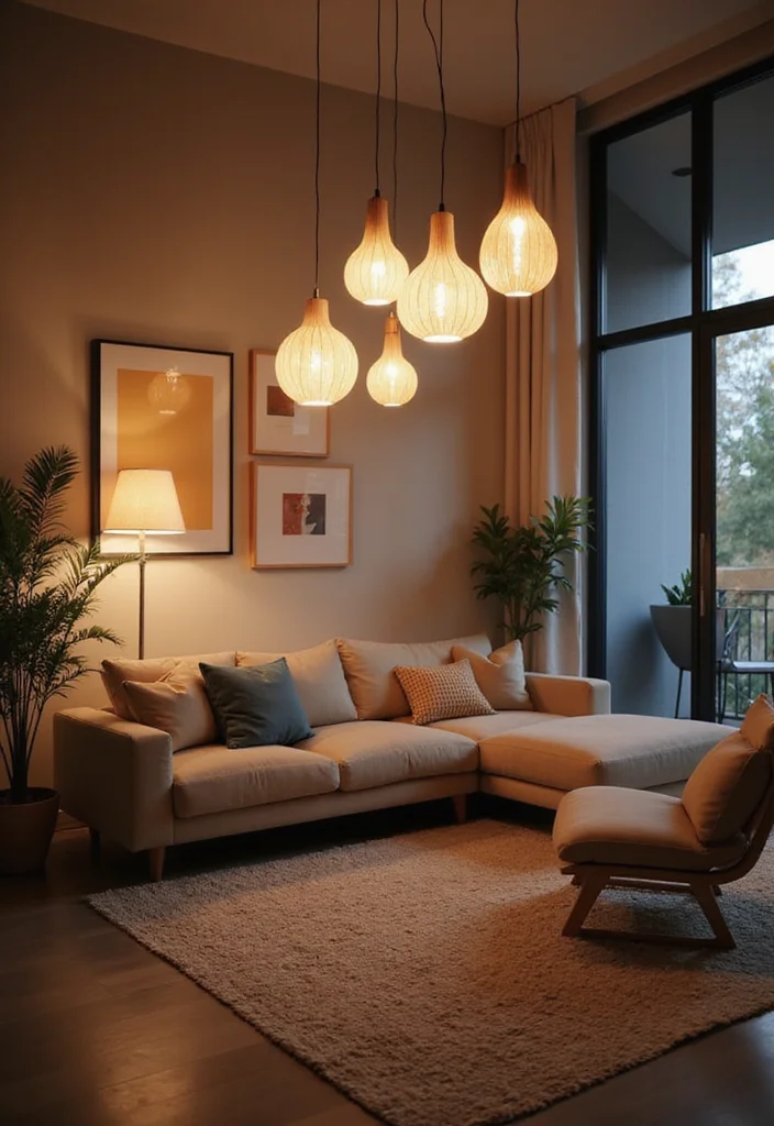 14 Minimalist Living Room Ideas for Clean Calm Modern Living 100 14 Minimalist Living Room Ideas for Clean Calm Modern Living 10. Creative Lighting