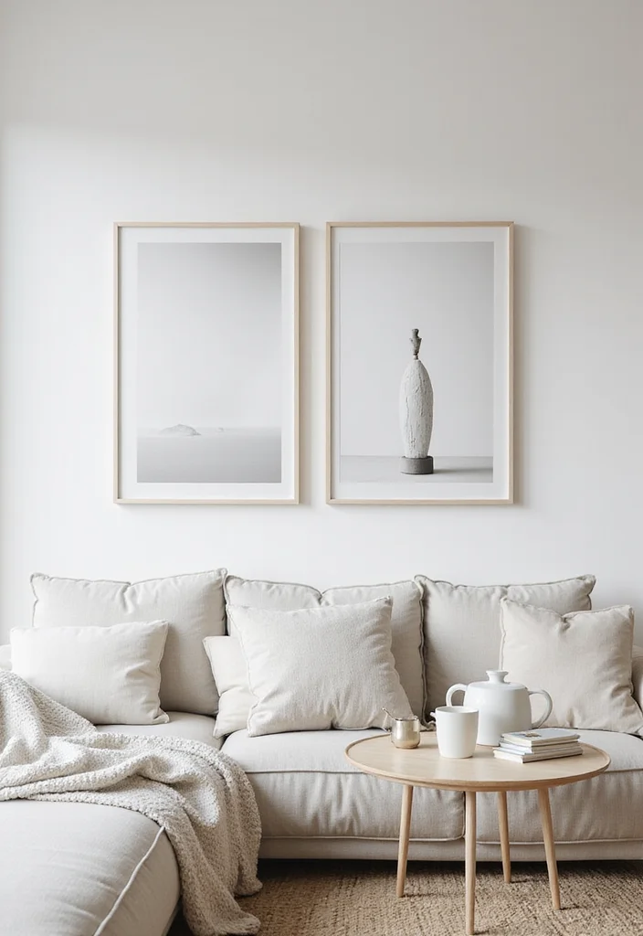 14 Minimalist Living Room Ideas for Clean Calm Modern Living 133 14 Minimalist Living Room Ideas for Clean Calm Modern Living 13. Minimalist Art