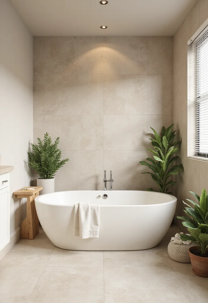 14 Neutral Bathroom Ideas for Calm Timeless Everyday Comfort 1 14 Neutral Bathroom Ideas for Calm Timeless Everyday Comfort 1. Soft Beige Serenity