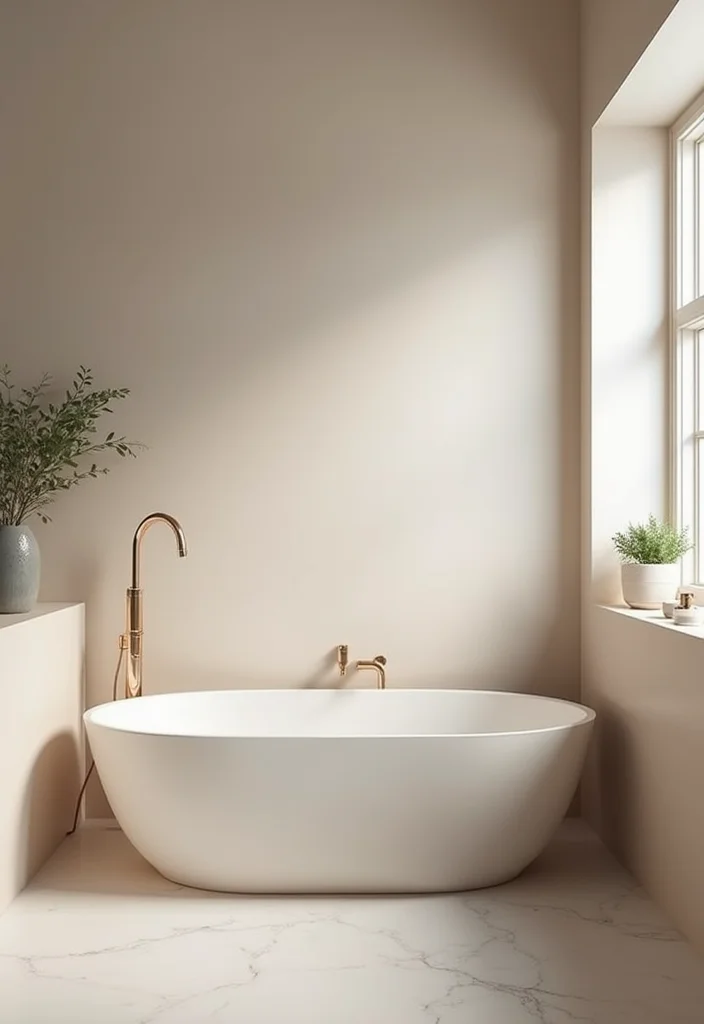 14 Neutral Bathroom Ideas for Calm Timeless Everyday Comfort 144 14 Neutral Bathroom Ideas for Calm Timeless Everyday Comfort 14. Neutral Color Gradient