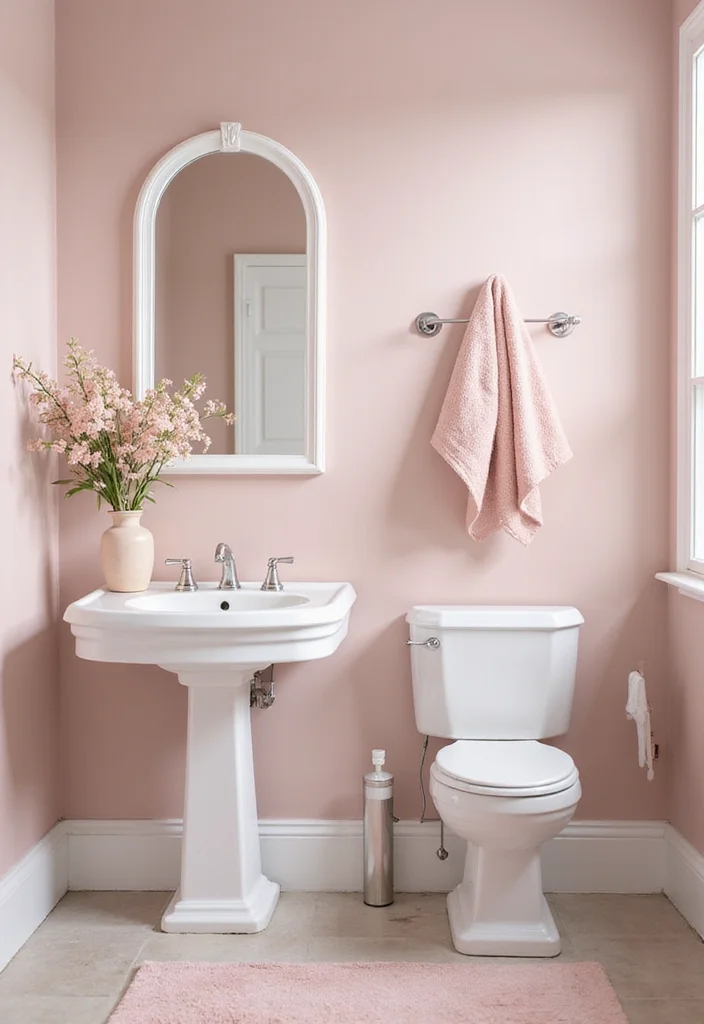14 Neutral Bathroom Ideas for Calm Timeless Everyday Comfort 45 14 Neutral Bathroom Ideas for Calm Timeless Everyday Comfort 5. Soft Blush Accents