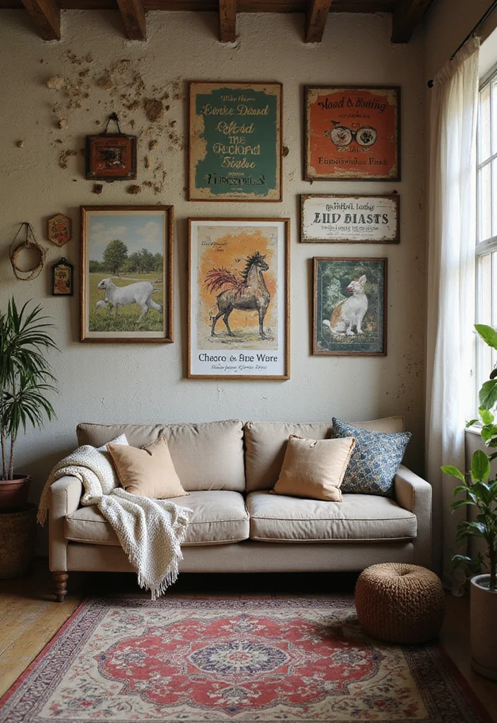 14 Rustic Living Room Ideas for Cozy Natural Textured Charm 111 14 Rustic Living Room Ideas for Cozy Natural Textured Charm 11. Rustic Wall Art