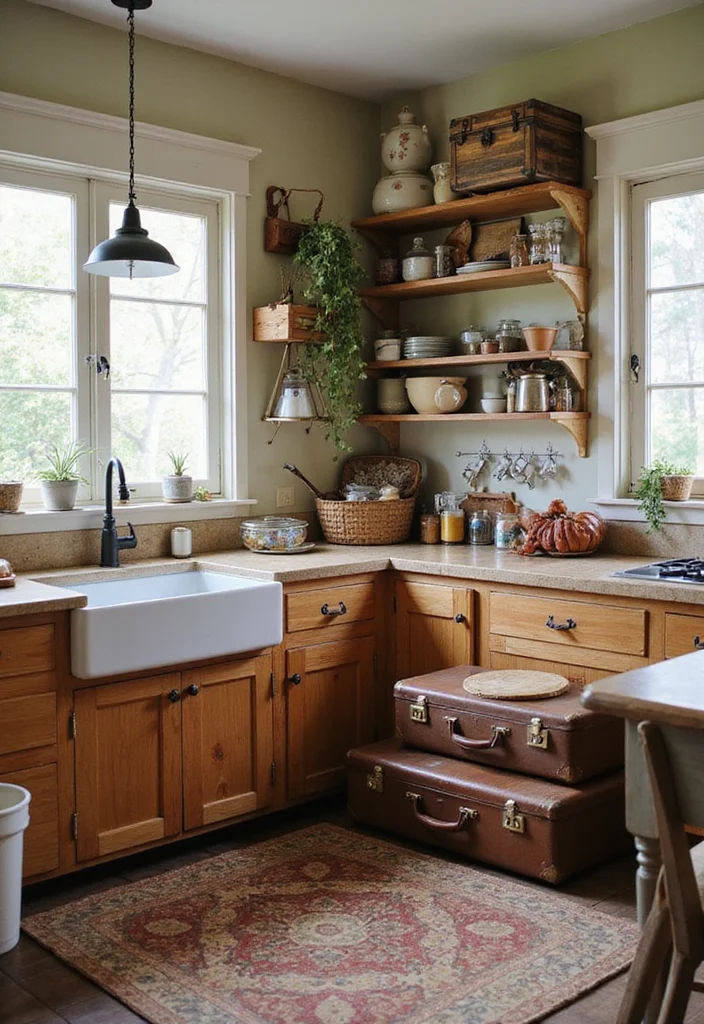 14 Vintage Kitchen Ideas for Timeless Charming Personality 133 14 Vintage Kitchen Ideas for Timeless Charming Personality 13. Repurposed Vintage Finds